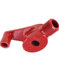 Super Versatile 90 To 180 Degree Wire Pipe Bender And Tube Bending Machine For Electrical Projects red metal part showing threaded and unthreaded ends.