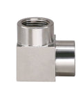 3/8 NPT Female 90 Degree Stainless Steel Elbow Fitting Forged High Pressure Connector 304 Stainless Heavy Duty
