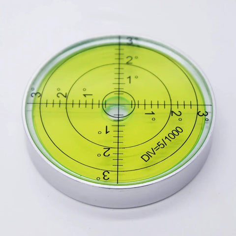 Pro Grade Aluminum Horizontal Leveler Bubble Level Tool Circle 2.4 Inch 60mm Silver Green For Ultra Precise Flatness And Handy On Site Measurements Everyday Use