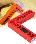 Angle Clamps 4 Piece Set With Multi Scale For Woodworking And Carpenter Projects 90 Degree Positioners, red plastic detail