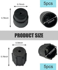 10 Pack Car Air Conditioning Valve Cap Set Universal Must Have For High And Low Pressure Ports 0.5 Inch 13mm And 0.6 Inch 16mm
