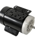 1HP 56 Frame Electric Motor 115V 230V Single Phase Farm Duty CW CCW 1725 RPM Five Eighths Inch Shaft Diameter High Torque For Equipment Ideal For Belt Sander Grinder Drill Press And Other Farm Shop Machines, black