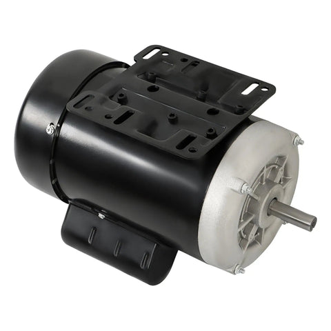 1HP 56 Frame Electric Motor 115V 230V Single Phase Farm Duty CW CCW 1725 RPM Five Eighths Inch Shaft Diameter High Torque For Equipment Ideal For Belt Sander Grinder Drill Press And Other Farm Shop Machines, black