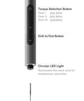 Cordless Electric Mini Drill Pen For Jewelry Making And PCB Crafting Dope Pro Grade 3 Speed Precision Hand Drill with buttons and LED light