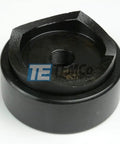 2-1/2 Inch Conduit Punch and Die Set for Hydraulic Knockout Driver With 3/4-16 Thread, 13 Ton Capacity, tool steel, black oxide finish