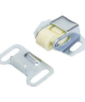 5 Pack Spring Loaded Roller Wheel Cabinet And Closet Door Catch Latch Holders With Zinc Finish And Screws in close-up view