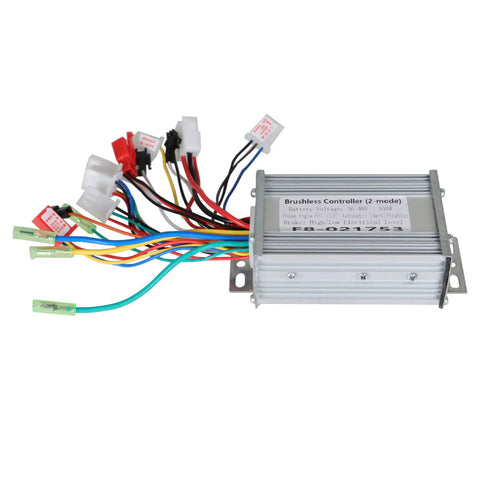 36-48V 350W Brushless DC Motor Speed Controller Replacement for Bicycle E-Bike Scooter with aluminum casing and wires