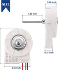 Dimensions of 12V 4W Freezing Fan Motor Replacement ZWF-04-4 50240401000P Universal Fit For Refrigerators Durable High Quality Ready To Roll