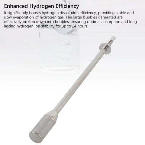 Dissolving Rod For Inhalation Machines, stainless steel hydrogen rich water aeration head on white background