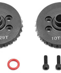 Beefed-Up Traxxas Slash 4x4 RC Gear Set 10T 29T Helical Gears Ford F-150 1/10 High Speed Steel Front And Rear Differential Transmission
