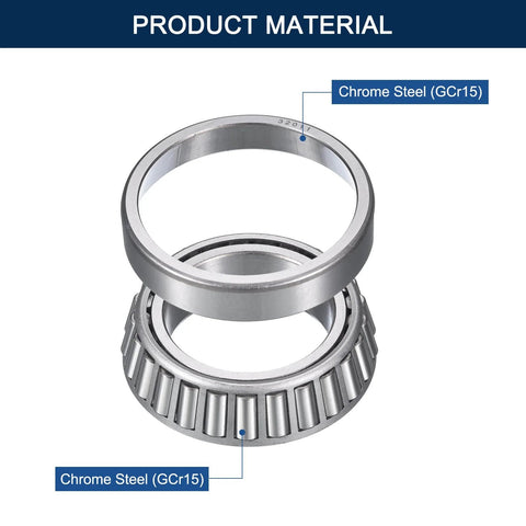 32011 Tapered Roller Bearing Cone And Cup Set Chrome Steel GCr15 Material 55mm Bore 90mm OD 20mm Width ABEC 3 Pre Lubricated