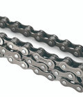 Six Seven Eight Speed Bike Chain For Road Mountain And BMX Riders Half By Three Thirty Second Inch 116 Links close-up view