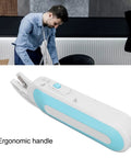 Cordless Electric Scissors For Fabric And Craft Cutting With Ergonomic Grip And Battery Powered Shears Built For Heavy Duty Sewing Tasks And Easy Cardboard Snipping With No Sweat Cuts showing ergonomic handle design.