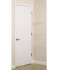 Clutterbuster Valet Family Towel Bar With Four Swiveling Bars White Steel Wall Mount For Shared Bathrooms Space Saving Organizer