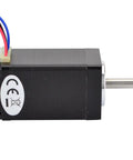NEMA 11 bipolar micro stepper motor, 4 leads, 1.8° step, 12 Ncm torque, black housing, exposed shaft.