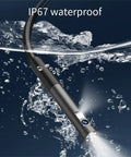 Tough Waterproof Mini Endoscope Camera With Crisp 2MP HD Video Six Bright LED Rings And A Slick Eight Millimeter Probe submerged in water.
