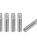 Five Pieces M3 X 14mm Slotted Cylindrical Dowel Pin 304 Stainless Steel External Thread Locating Pin For Furniture Cabinets Shelves And DIY Woodworking Projects Easy To Install
