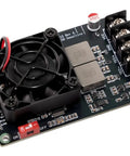 High Precision Peltier Temperature Controller With PID Thermostat For Industrial Digital Temperature Control, DC 5 To 24V, Up To 15A Output, NTC Sensor Accurate To 0.05 C, Stable Cooling And Heating Regulation, black PCB with fan