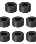 Aluminum Spacer Kit Eight Piece Standoff Spacers 8.2mm ID 16mm OD 8mm Length Compatible With One Third Inch And M8 Bolts Black Anodized