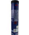 Side view of Blue Hi-Temp Grease 14 oz tube with product details, part of a Pack of 10, offers rust protection and water washout resistance.