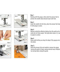 Stitch Gauge And Guide For Sewing Enthusiasts, Seam Measuring Tool For Machine Sewing, Pre Drilled Holes, Step-by-step instructions