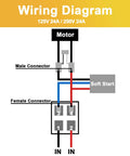 Wiring diagram for Kickstart Your Rig With Heavy Duty Smooth 24 Amp Soft Start Relay Module Pre Wired Harness.