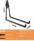 Heavy Duty Garage Storage Hooks 7.5 Inch Wall Mount Hangers dimensions and screws included