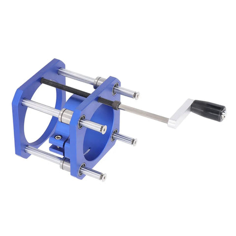 Heavy Duty Router Lift Base Nails Precision Cuts, Adjustable Aluminum Alloy Lifting Kit with blue metal frame and adjustable clamp