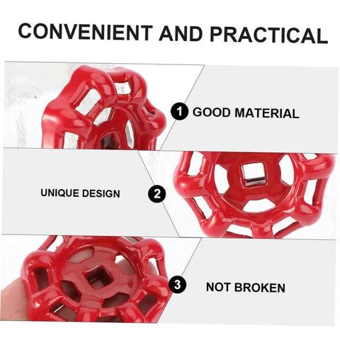 Heavy Duty Ball Gate Valve Handle Set 10 Pcs Durable Hand Wheels with Red Unique Design and Good Material