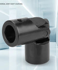Heavy Duty Universal Joint Connector Coupling With Strong Metal Build 5/8 Inch Beam For Tough DIY Projects And Industrial Repairs That Last, black metal shaft coupling