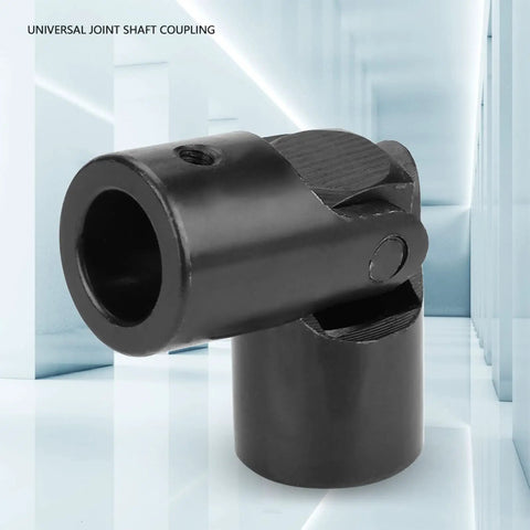 Heavy Duty Universal Joint Connector Coupling With Strong Metal Build 5/8 Inch Beam For Tough DIY Projects And Industrial Repairs That Last, black metal shaft coupling