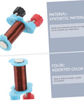 Two Sets Electromagnet Experiment Kit For Kids DIY Physics Lab Tools, metal coil with colored connectors, synthetic material