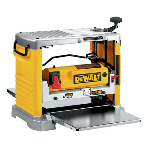 Heavy Duty 12.5 Inch Benchtop Wood Thickness Planer with 15 Amp motor for woodworking and furniture crafting.