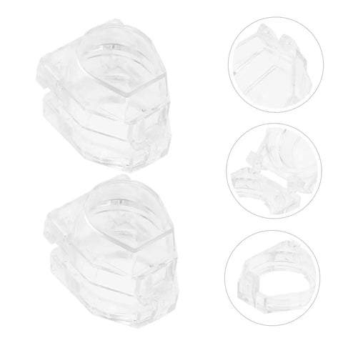 Two Pack Emergency Stop Button Cover Guards For Machines, Push Button Protective Guard Switch Cover, Easy Snap On Install