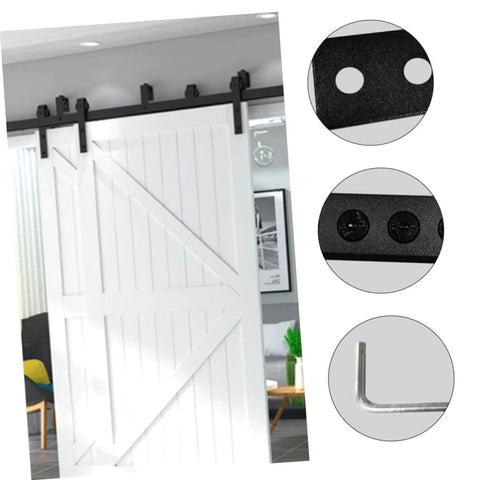 Flat Track Brackets And Mending Plates For Barn Door Track Connector Set Heavy Duty Metal Joint Plates With Hex Fixing Holes