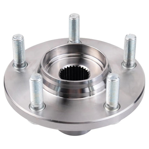 Beefy Front Wheel Bearing And Hub Kit For 2010 To 2015 Lexus RX 350 RX 450h And 2008 To 2011 Toyota Highlander Includes Two Front Wheel Bearings And Two Front Hubs DIY Ready, showing a close-up of a metal wheel hub with studs.