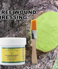 DIY Friendly Tree Pruning Sealer Paste With Brush, 100g Wound Repair Sealer For Trees on jar and bark