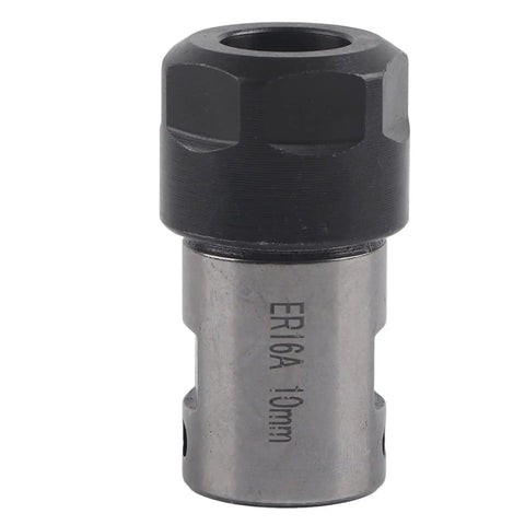 ER16 Collet Chuck Kit For CNC Milling Machines With 10mm Shaft Adapter Extension Rod Collet Block Holder close-up view