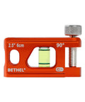 Conduit Torpedo Level With Magnetic Pipe Mini Level, 2.5 Inch Bubble Vial, Aluminum Alloy, Bright Orange, Side View