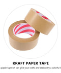 2 Pack Kraft Paper Packing Tape Water Resistant Sealing Tape For Shipping And Home Use Hand Tearable Brown Box Tape For Mailing DIY Projects