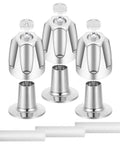 Three Piece Metal Shower Knob Replacement Kit For Price Pfister Verve Tub And Shower Faucets Hot Cold Diverter Handles With Flange Base