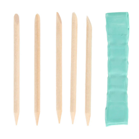 Watch Cleaning Putty Kit For Precision Watch Cleaning And Repair Grime Busting from Balance Shaft Bridge with sticks and putty
