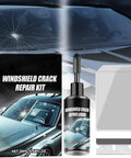 Windshield Repair Kit for Chips and Cracks, 2026 Upgrade Glass Sealant, Quick Fix Liquid Tool for Cars and Trucks with razor blade