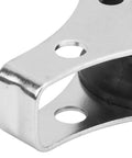 Close-up of Two Pack 25mm Bearing Pulleys Wheel Set for Steel Wire Rope Lifting and Towing, Marine Hardware, stainless steel frame