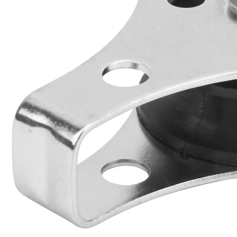 Close-up of Two Pack 25mm Bearing Pulleys Wheel Set for Steel Wire Rope Lifting and Towing, Marine Hardware, stainless steel frame