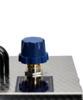 Close-up of the blue valve control on the top of the Heavy Duty 2L Jewelry Steam Cleaner And Gem Washer.