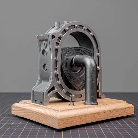 Hands On Wankel Rotary Engine Model Kit For Science Nerds Learn How Combustion Powers Torque And Build Your Own Educational Engine Demo Not All Metal For Curious Builders, metal model on wooden base