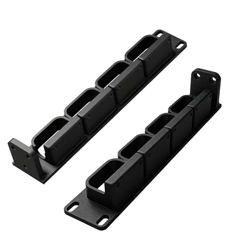Heavy Duty 19 Inch Server Rack Mount For Four Pack IT Equipment With Bulletproof Steel Chassis And Zero Hassle Install, black modular frame