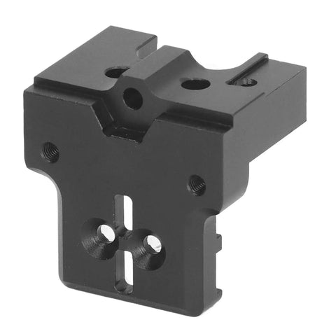 Front view of Beefed-Up Metal Sliding Table Kit For CNC And 3D Printer Upgrades, Aluminum Alloy Slider For MGN7H Rail With X Limit Slot