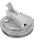 Boat cam flush-mount pull handle, 316 stainless steel, round base